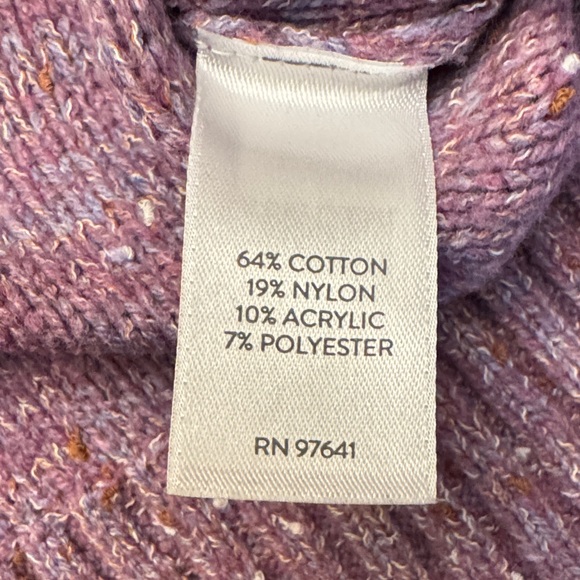 J. Jill Heathered Purple Crew Neck Sweater - Picture 6 of 6